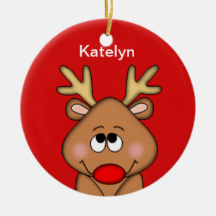 Personalised Reindeer Christmas Ornament