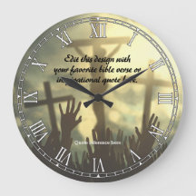 Personalised Religious Bible Quote Verse Clock