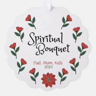 Personalised Religious Christmas Ornament Card