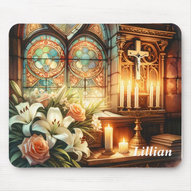 Personalised Religious Mouse Mat (Front)
