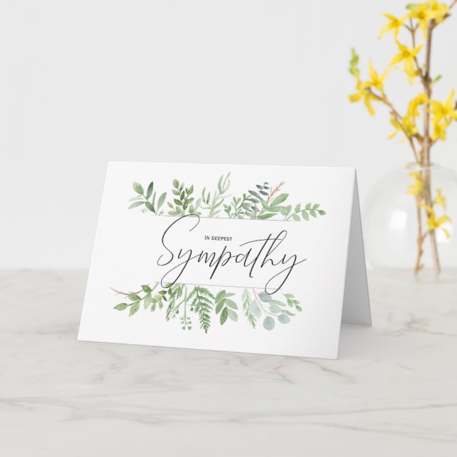 Personalised Religious Sympathy Card - KJV (Yellow Flower)