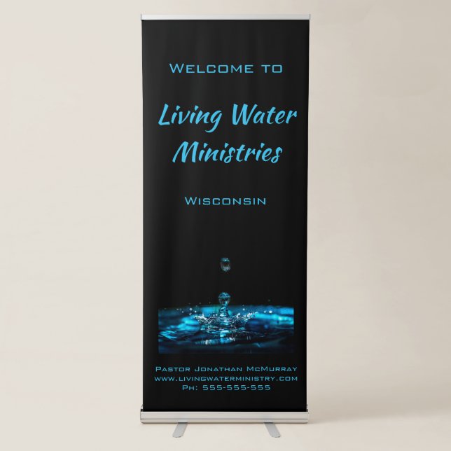 Personalised Religious Welcome Banner  (Front)