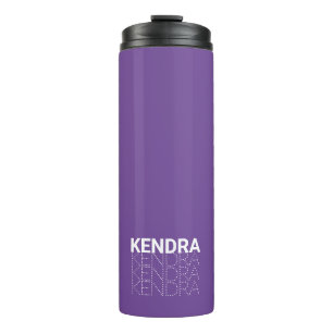 Personalised Repeated Name Thermal Tumbler