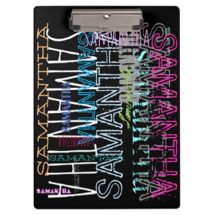 Personalised Repeating Name 8 letters Clipboard