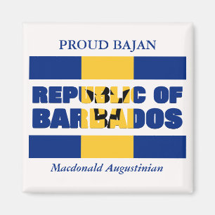 Personalised Republic of Barbados Magnet