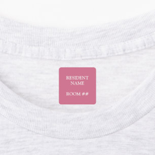 Personalised Residential Home Pink Stick On Labels
