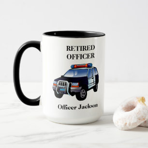 Personalised Retired Police Officer Coffee Mug