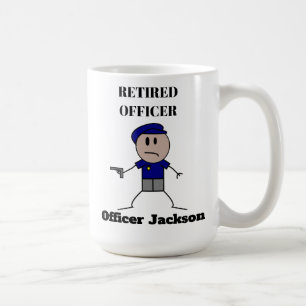 Personalised Retired Police Officer Coffee Mug