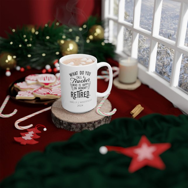 Personalised Retired Teacher School Principal Coffee Mug (Creator Uploaded)