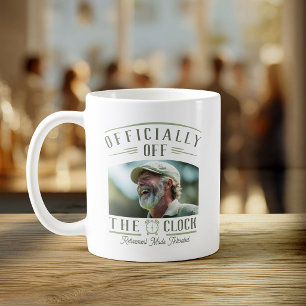 Personalised Retiree Party Favour Retirement Photo Coffee Mug