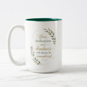 Personalised Retirement Award for Employee Two-Tone Coffee Mug