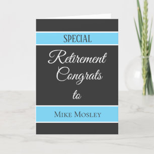 Personalised Retirement card
