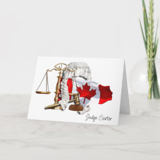 Personalised Retirement Card for Canadian Judges