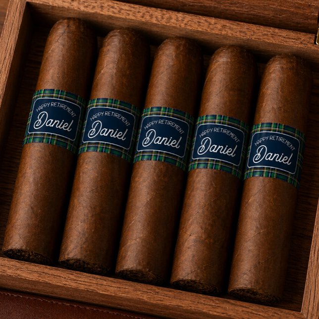 Personalised Retirement Cigar Band Sticker (Creator Uploaded)