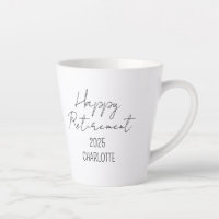 Personalised Retirement Coffee Mug, Happy Retireme