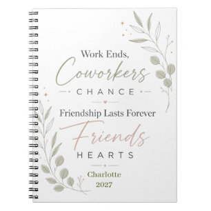 Personalised Retirement Friendship Gift Notebook