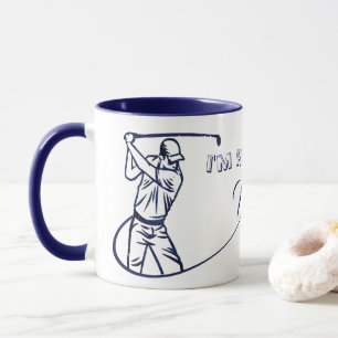 Personalised  Retirement Gift for a Golfer Mug