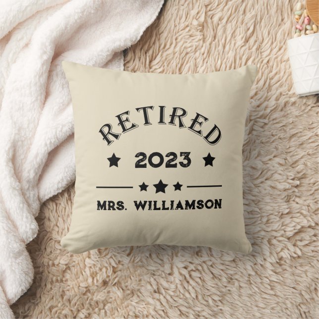 Personalised retirement gift idea cushion (Blanket)