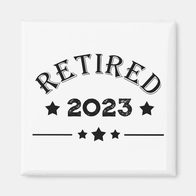 Personalised retirement gift idea magnet (Front)