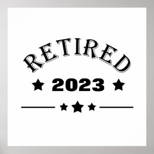 Personalised retirement gift idea poster