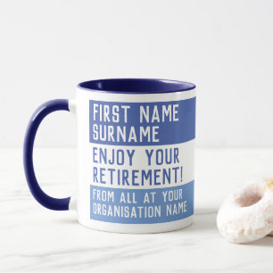 Personalised Retirement Gift Mug