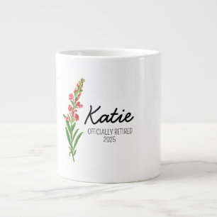 Personalised retirement gifts for women,retirement large coffee mug