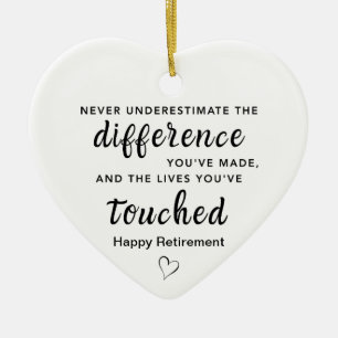 Personalised Retirement Legacy Ceramic Tree Decoration