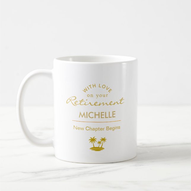 Personalised Retirement New Chapter Begins Coffee Mug (Left)