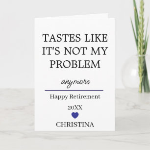 Personalised Retirement Party Decor Retired 2026 Holiday Card