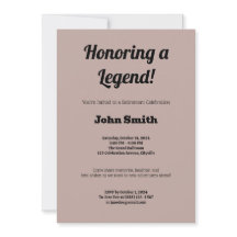 Personalised Retirement Party