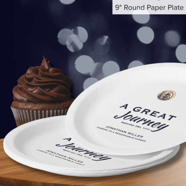 Personalised Retirement Party Paper Plates (Creator Uploaded)