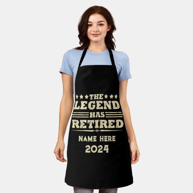 Personalised retirement The Legend has retired Apron (Worn)