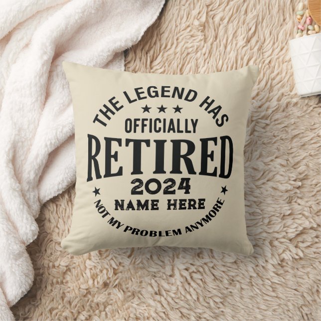 Personalised retirement The Legend has retired Cushion (Blanket)