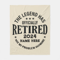 Personalised retirement The Legend has retired