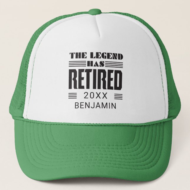 Personalised Retirement  Trucker Hat (Front)
