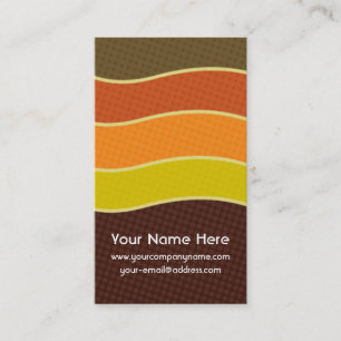 Personalised Retro 70s Business Cards