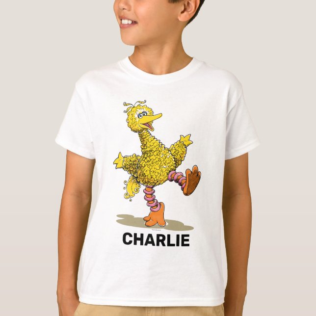 Personalised Retro Art Big Bird T-Shirt (Front)