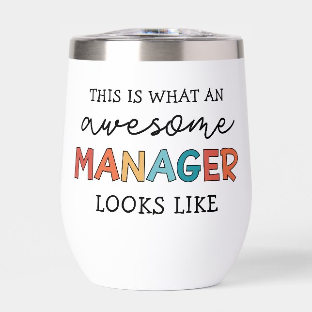 Personalised Retro Awesome Manager Funny (Front)