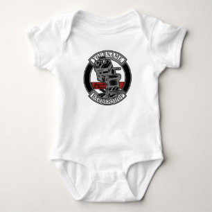 Personalised Retro BarberShop Barber Chair Salon Baby Bodysuit