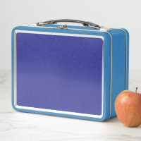 Personalised Retro Blue Metal Lunchbox Gift