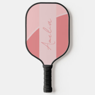 Personalised Retro Blush Pink Pickleball Paddle