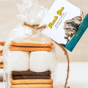 Personalised Retro Cabo Wedding Favour Tags