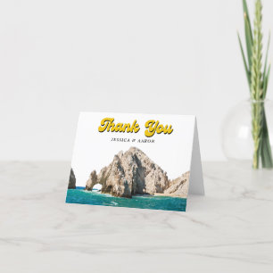 Personalised Retro Cabo Wedding Thank You Note
