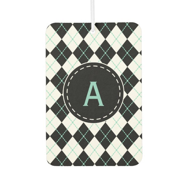 Personalised Retro Car Air Freshener Gift (Front)