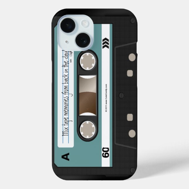 Personalised Retro Cassette Mixtape 80s iPod Case (Back)
