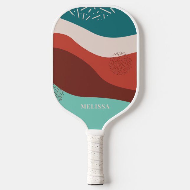 Personalised Retro Chic Pickleball Paddle (Front)