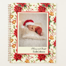 Personalised Retro Christmas Floral Stationery 