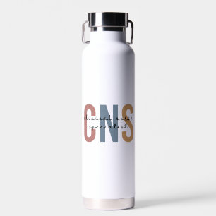 Personalised Retro CNS Clinical Nurse Specialist Water Bottle