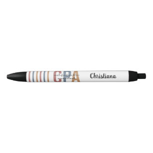 Personalised Retro CPA Certified Public Accountant Black Ink Pen