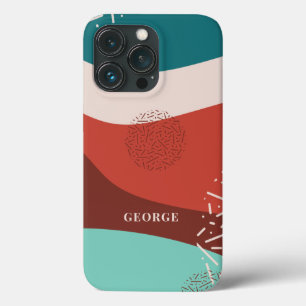 Personalised Retro Dad Birthday Name Monogram iPhone 13 Pro Case